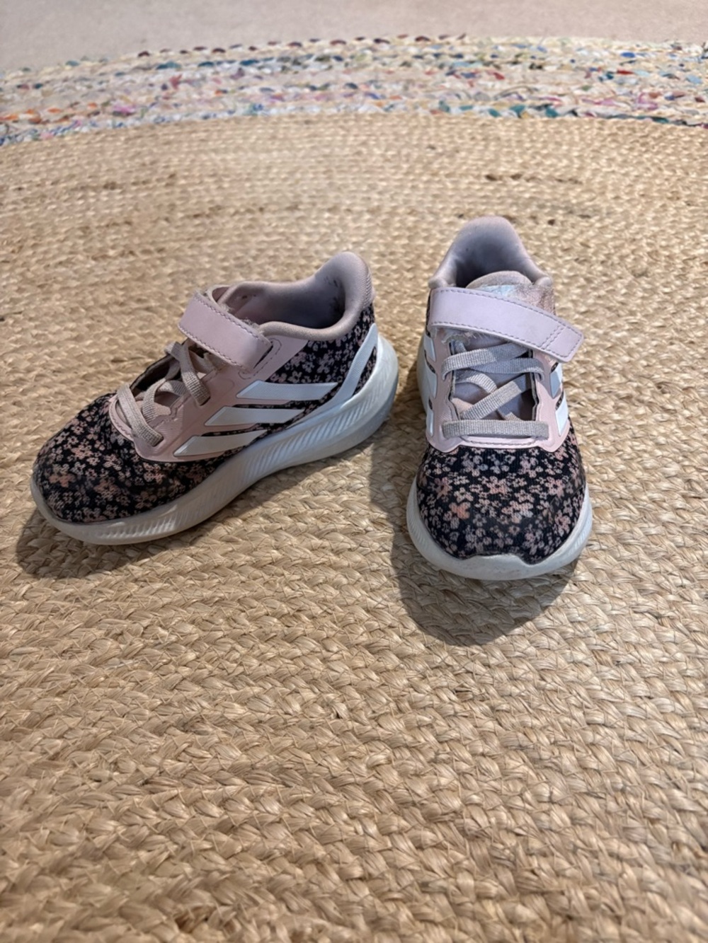 adidas Kids Floral Sneakers - Pink/Black